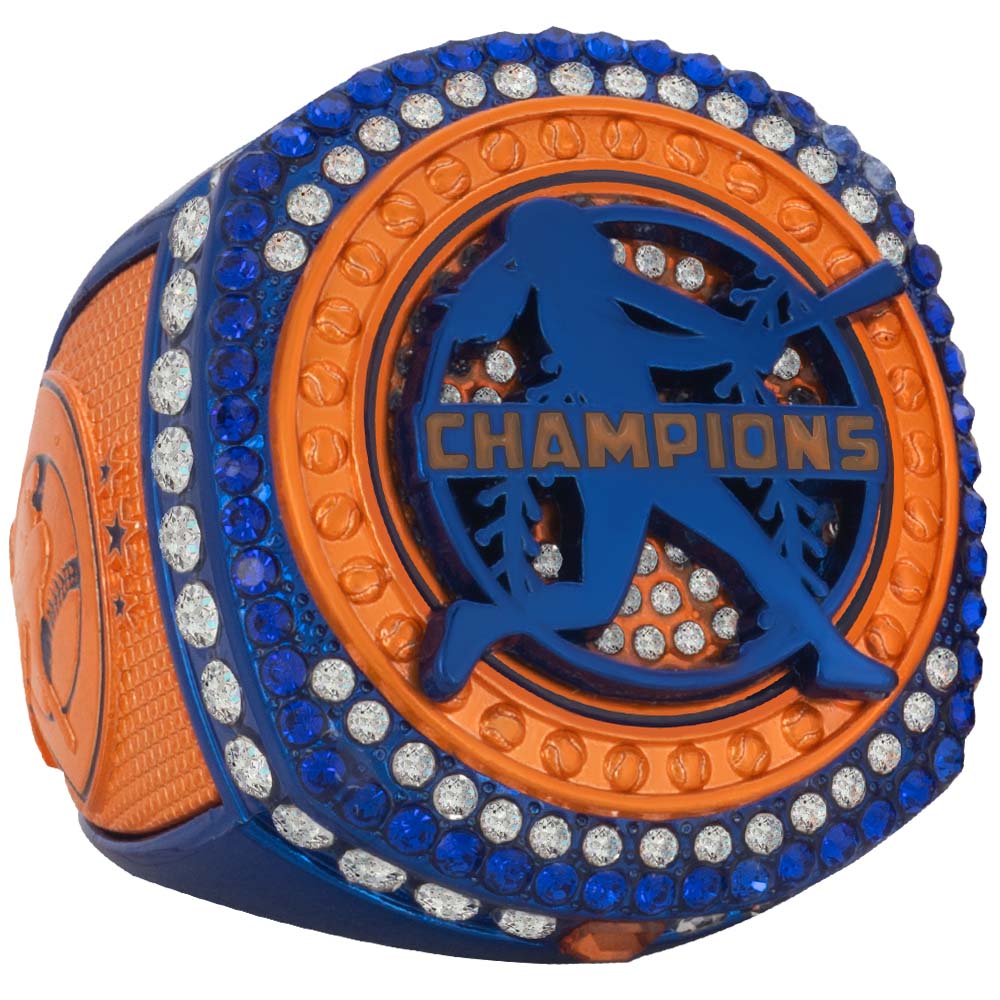 Fastpitch Legacy Series Ring - Orange & Royal Blue