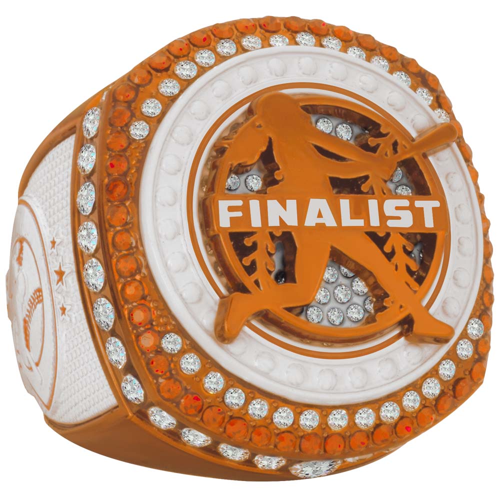 Fastpitch Legacy Series Ring - Burnt Orange & White