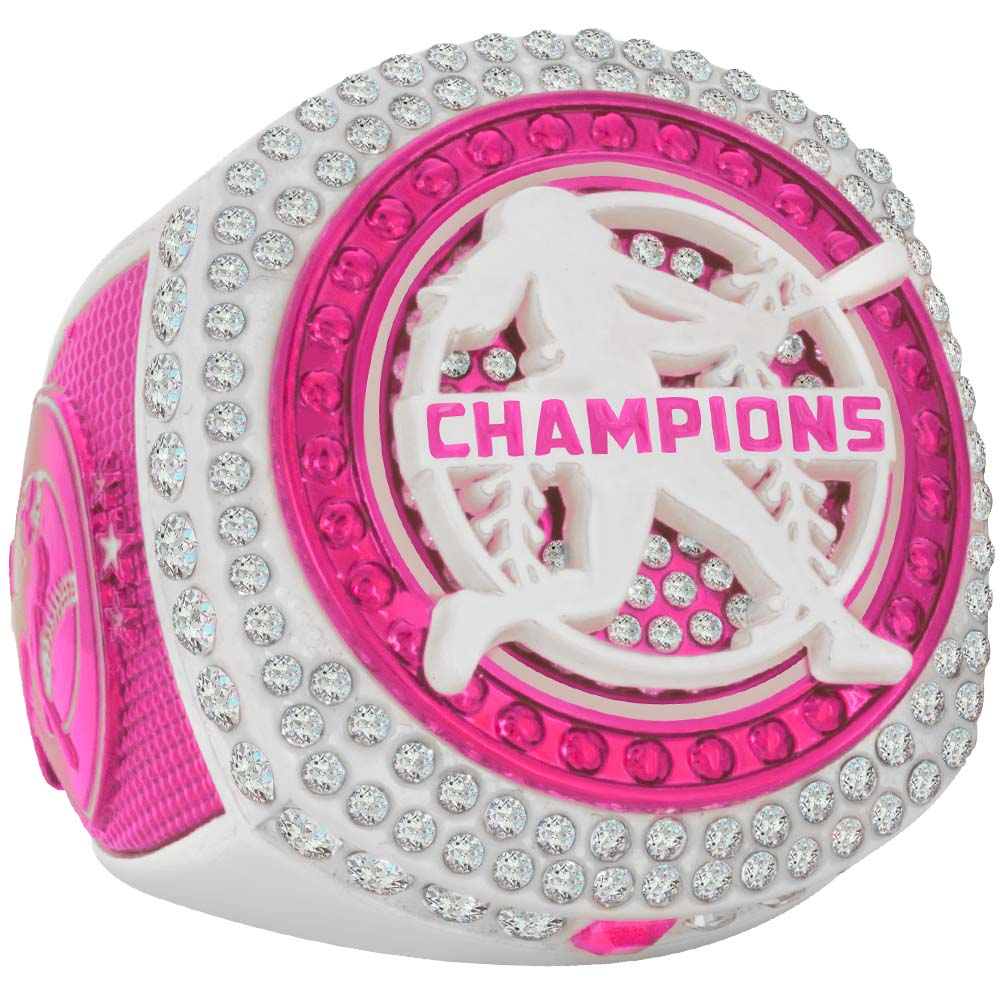Fastpitch Legacy Rings - Pink & White