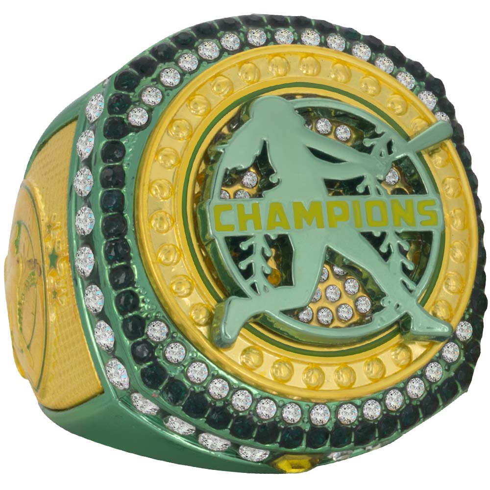 Fastpitch Legacy Series Ring - Green & Yellow
