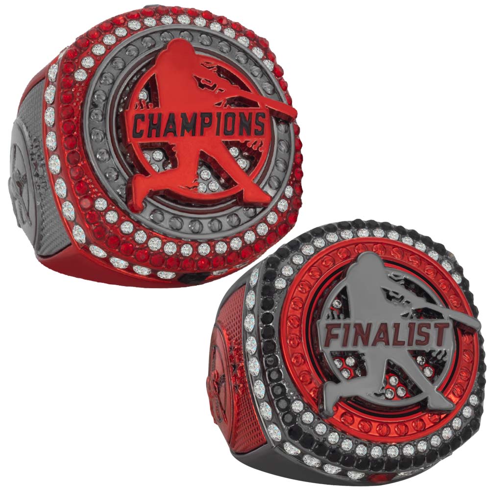 Baseball Legacy Series Ring - Black & Red
