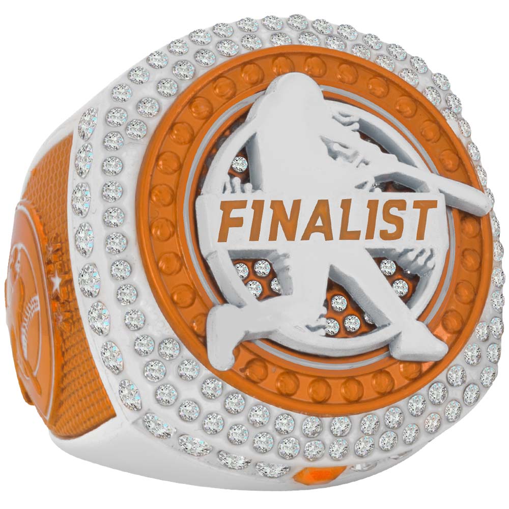 Baseball Legacy Series Ring - Burnt Orange & White