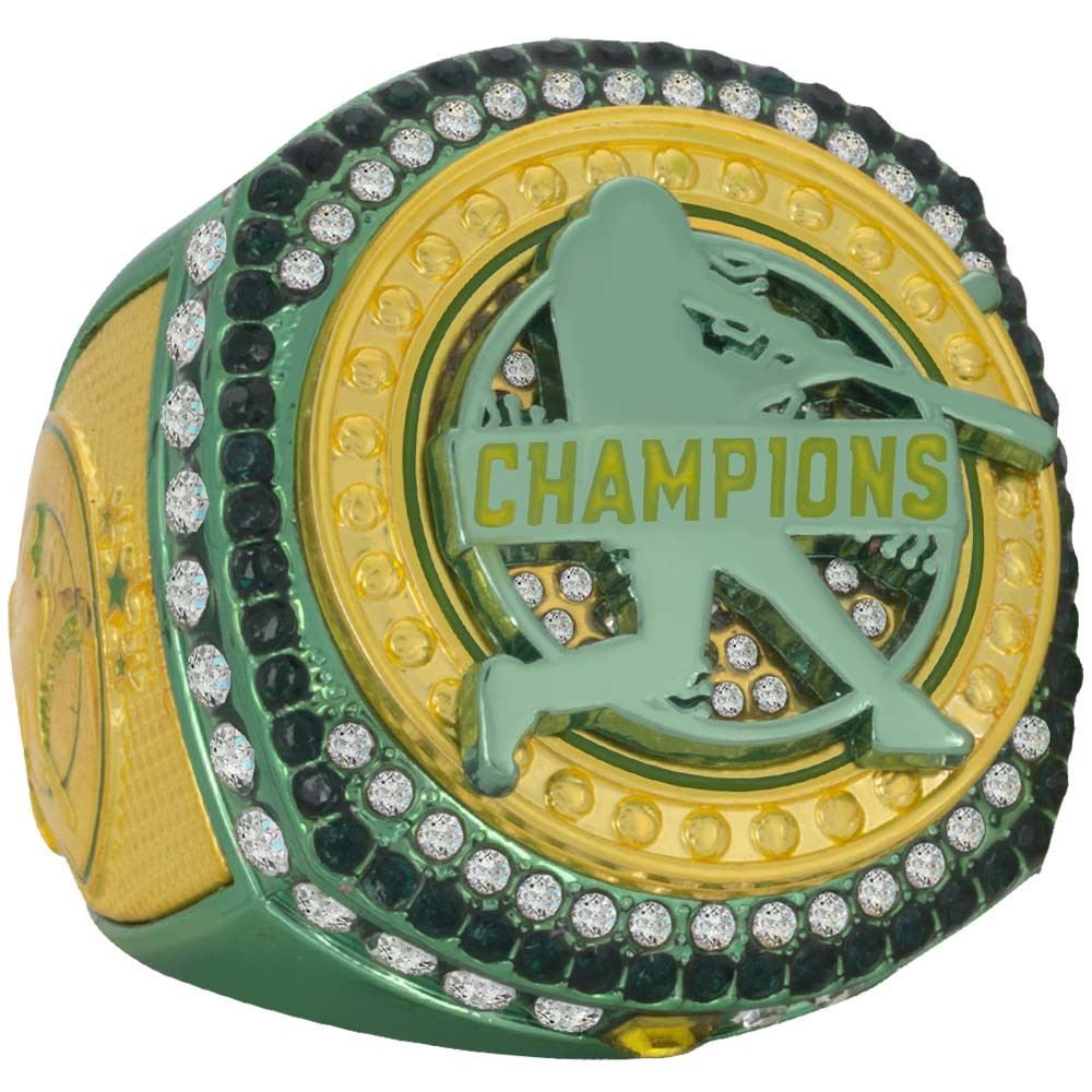 Baseball Legacy Series Ring - Green & Yellow