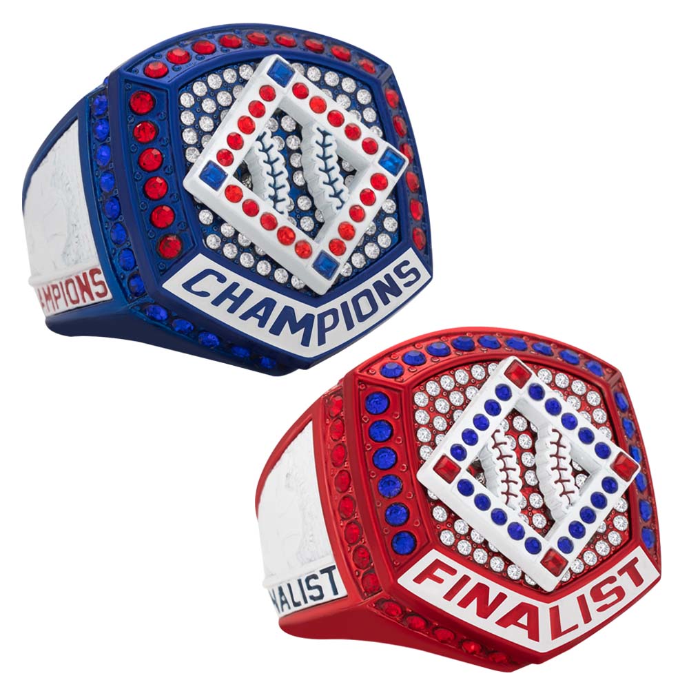 Home Plate Series Ring  - Red, White & Blue