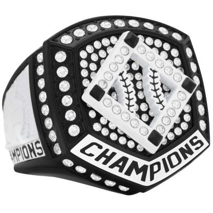 Home Plate Series Black & White Rings - Image 2