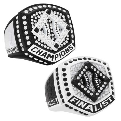 Home Plate Series Black & White Rings