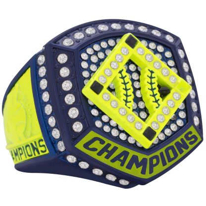 Home Plate Series Neon & Navy Rings - Image 2