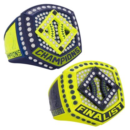 Home Plate Series Neon & Navy Rings